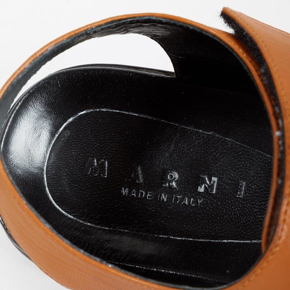 Marni Fussbett Brown Leather Sandals - Picture 10 of 10